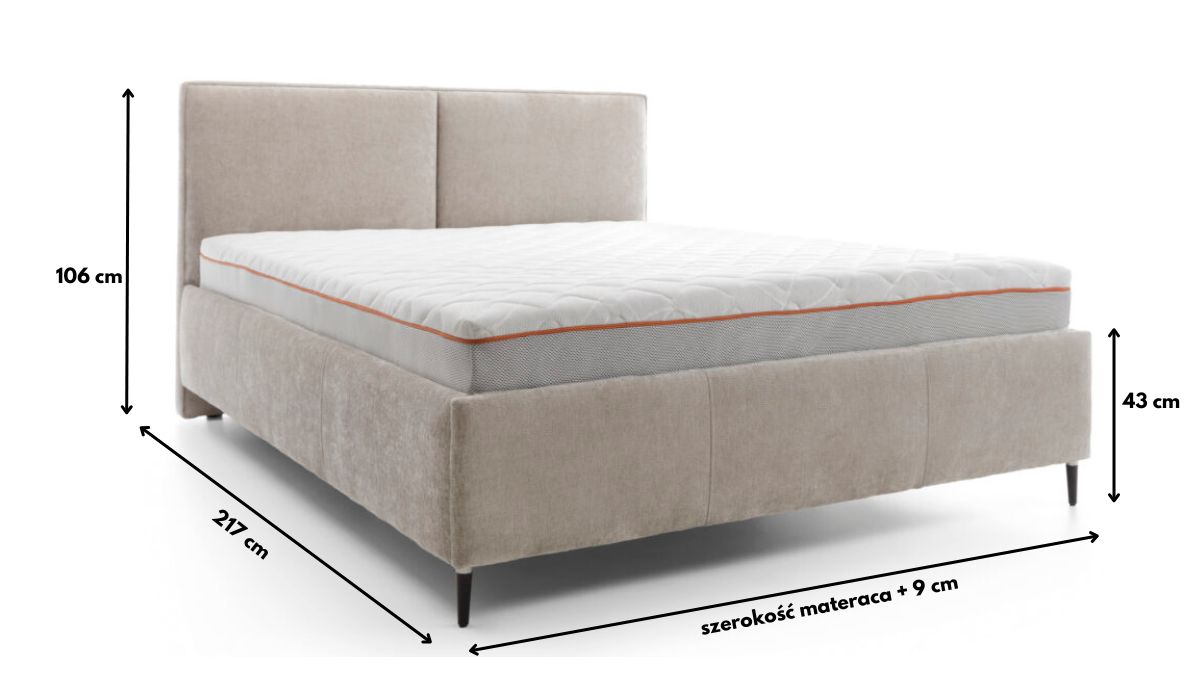 Łóżko Hatton Comforteo wymiary